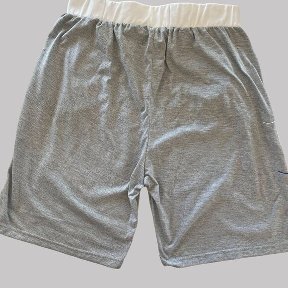 Basketball Hose Shorts Mens Size 32 Gray Baggy Zip Pockets Elastic Waist Pants - Picture 2 of 8